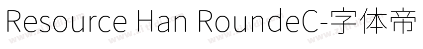 Resource Han RoundeC字体转换